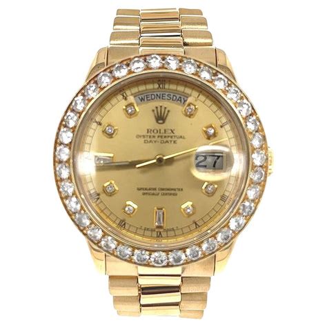 rolex day date diamanten lünette|Rolex Day-Date 36mm.